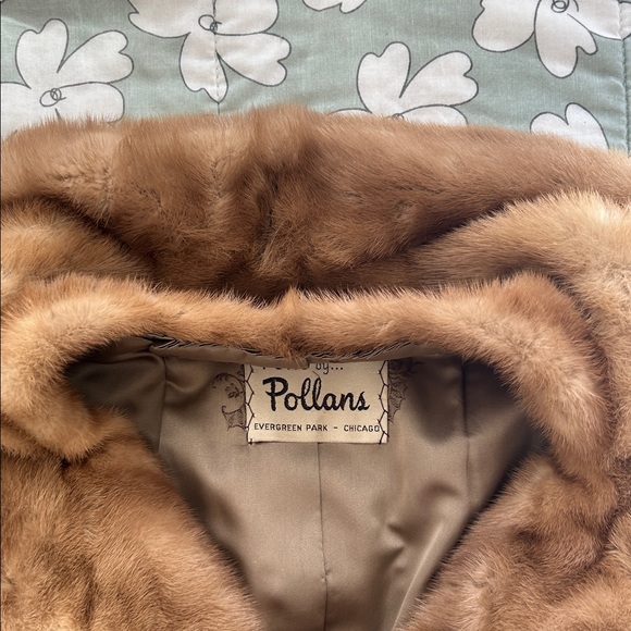 Vintage Furs by Pollans Women’s Blonde Mink Fur Coat Warm Luxury Outdoors M/L - Picture 12 of 15